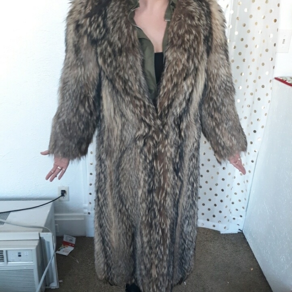 real raccoon fur coat - Picture 3 of 5